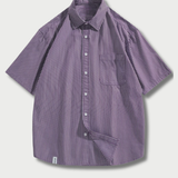 Skyline Button Up - Purple Stripe