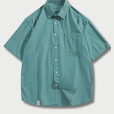 Skyline Button Up - Green Stripe