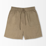 Relaxed Linen Shorts - Olive