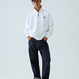 Quarter-Zip Sweatshirt - White