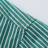 Skyline Button Up - Green Stripe