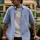 Skyline Button Up - Blue Stripe