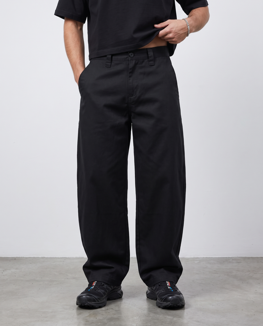 Echo Barrel Leg Pants - Black