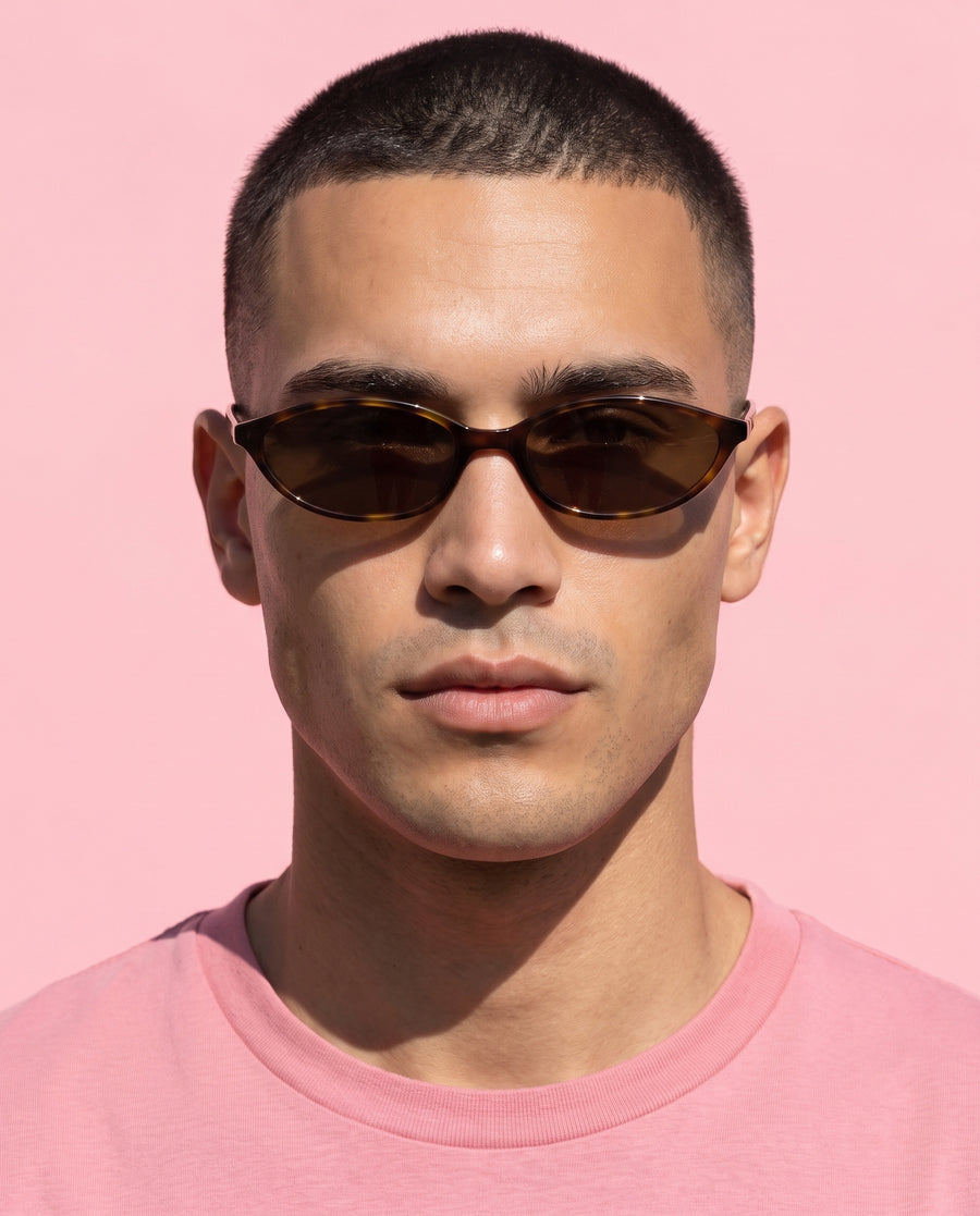 Algarve Sunglasses - Tortoise Frame, Brown Lens