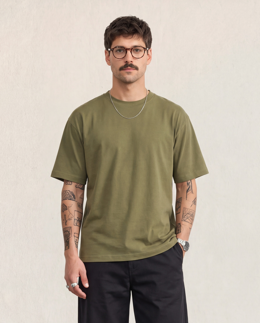 Frame Tee - Moss