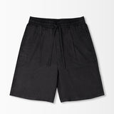 Relaxed Linen Shorts - Black