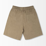 Relaxed Linen Shorts - Olive