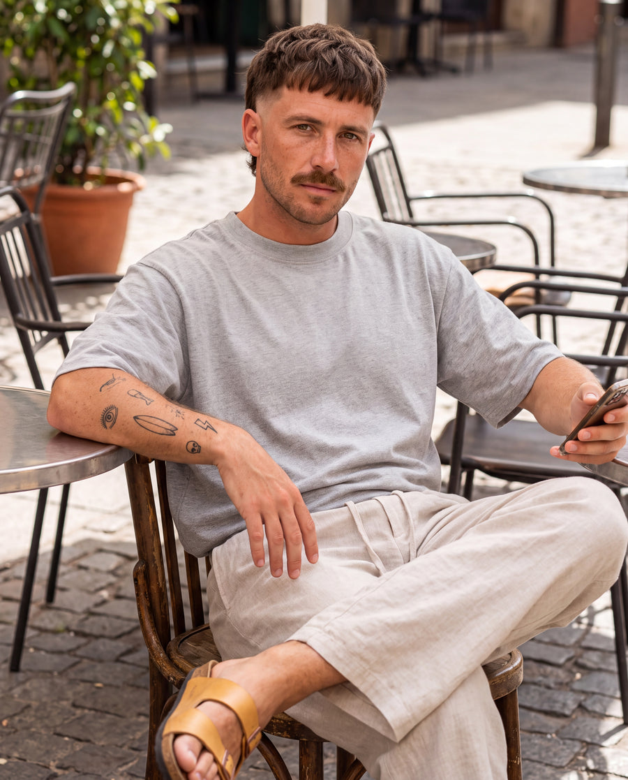 300GSM Big Tee - Grey