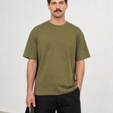 Frame Tee - Moss - model side view