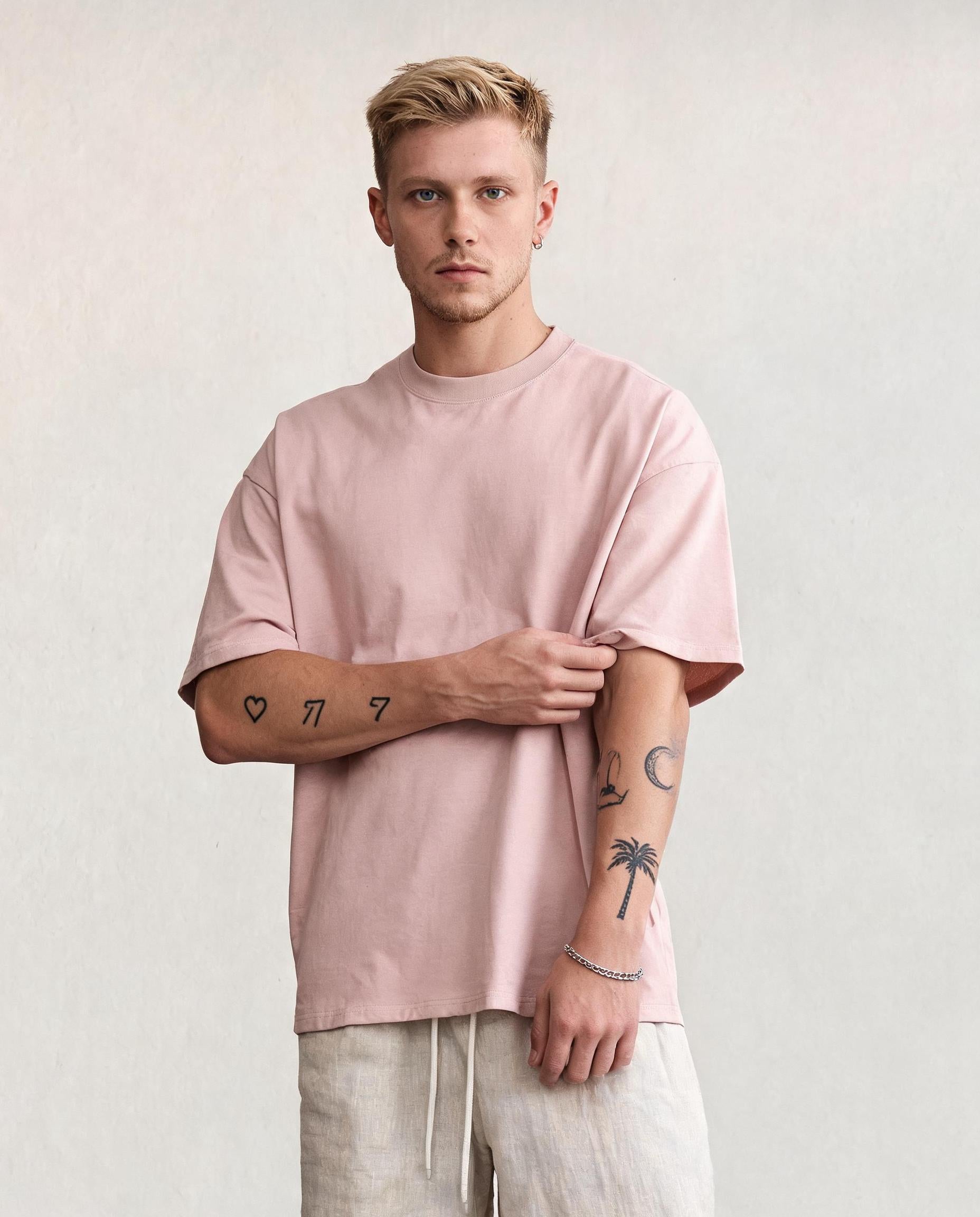 Hipland Frame Tee Pink - detail