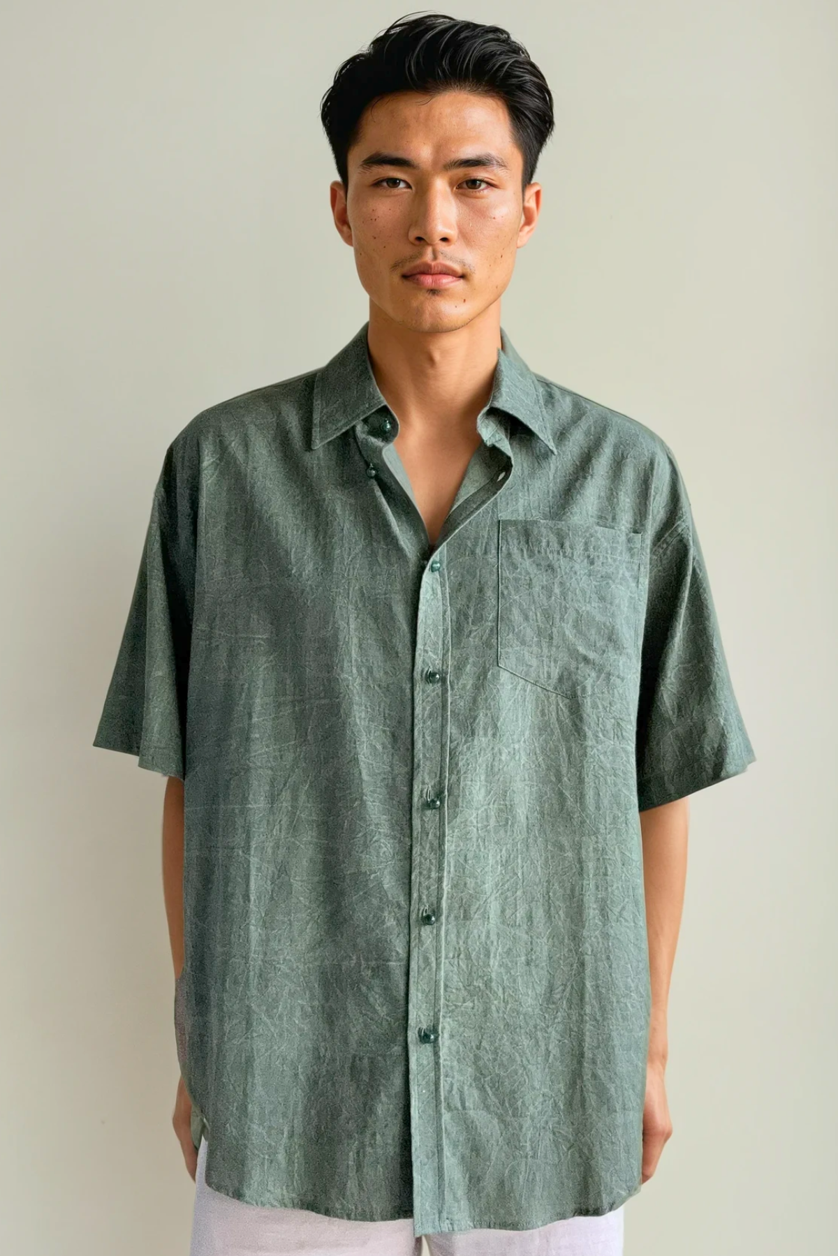 Apple SS Shirt - Green Leaf