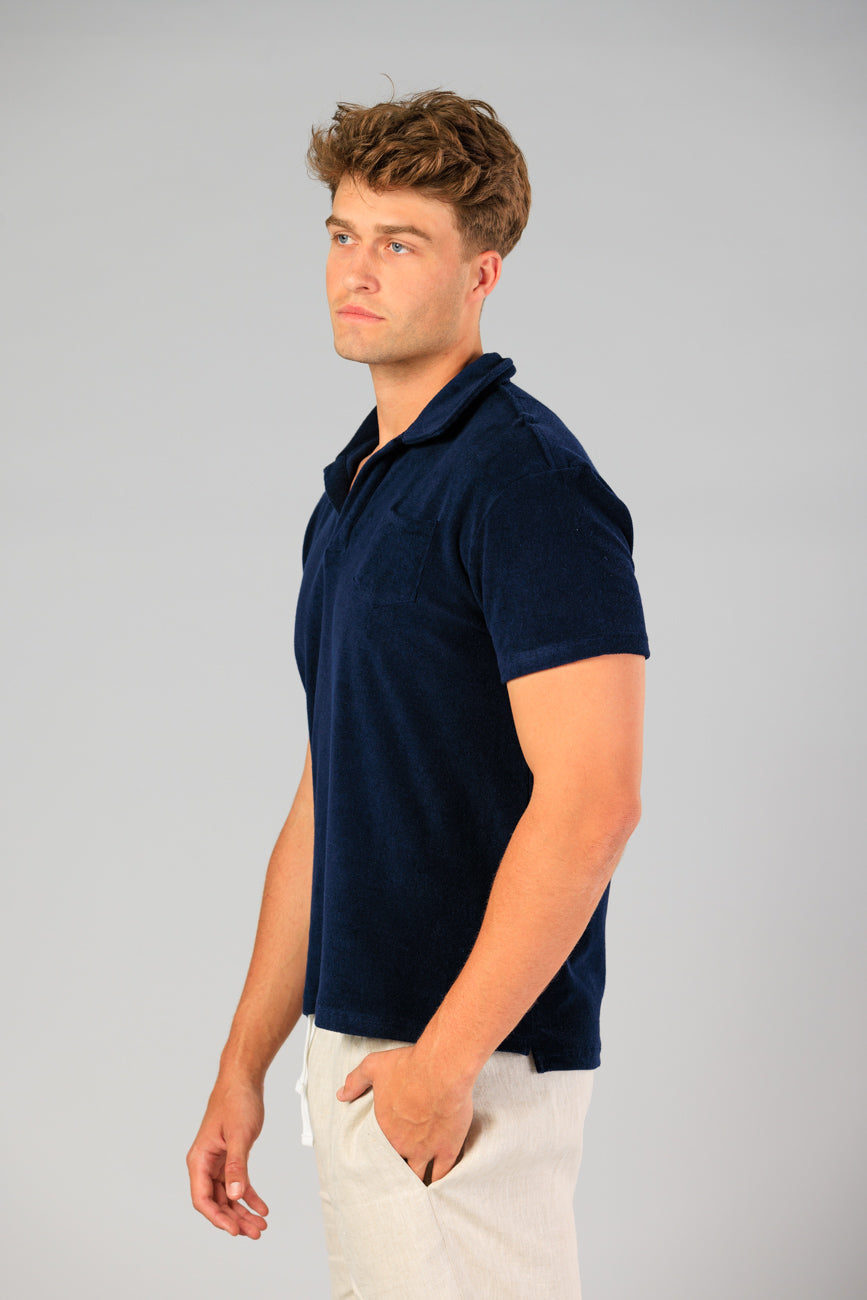 Hastings Terry Polo - Navy