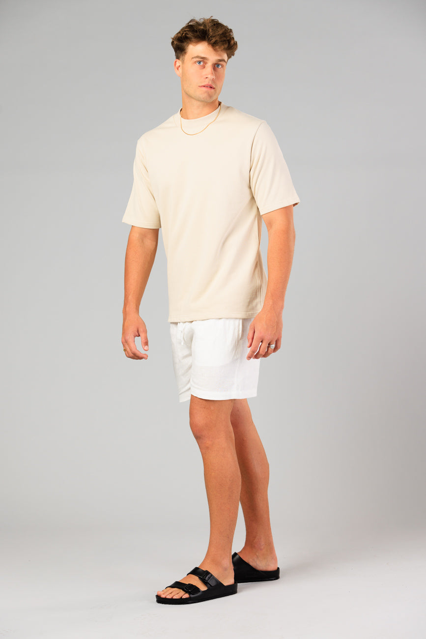 Noosa Linen Shorts - White