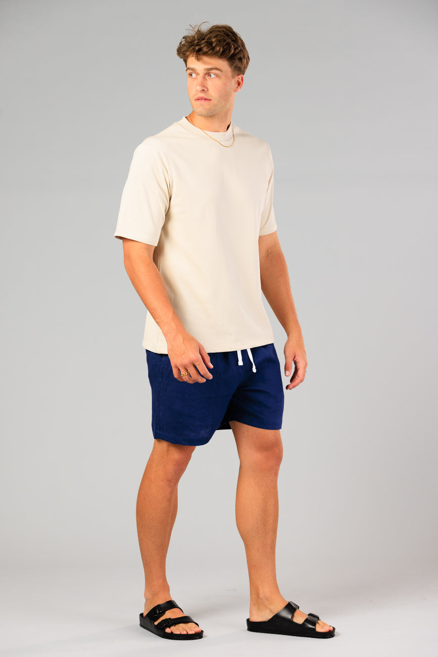 Noosa Linen Shorts - Navy