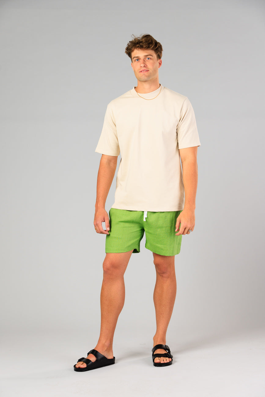 Hastings Noosa Linen Shorts - Green