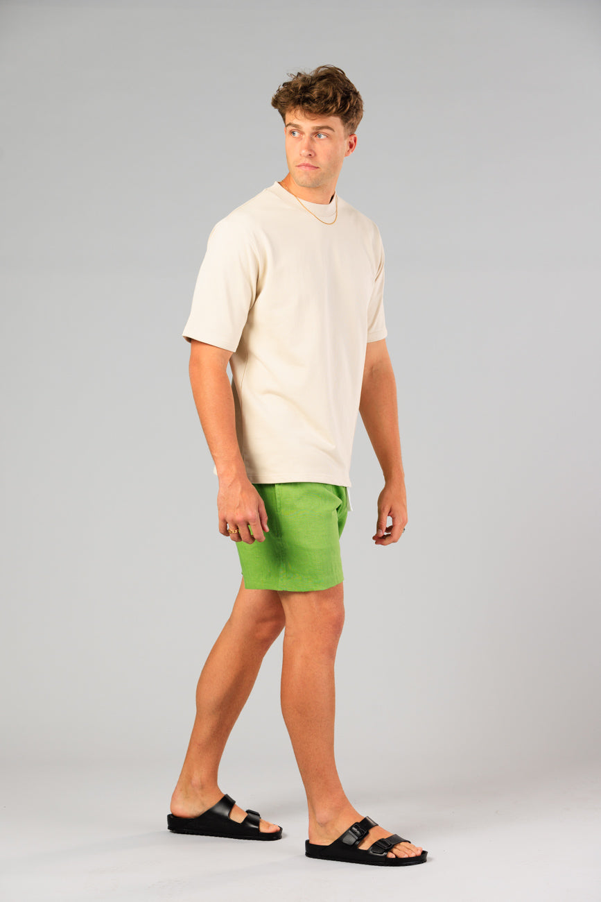 Hastings Noosa Linen Shorts - Green