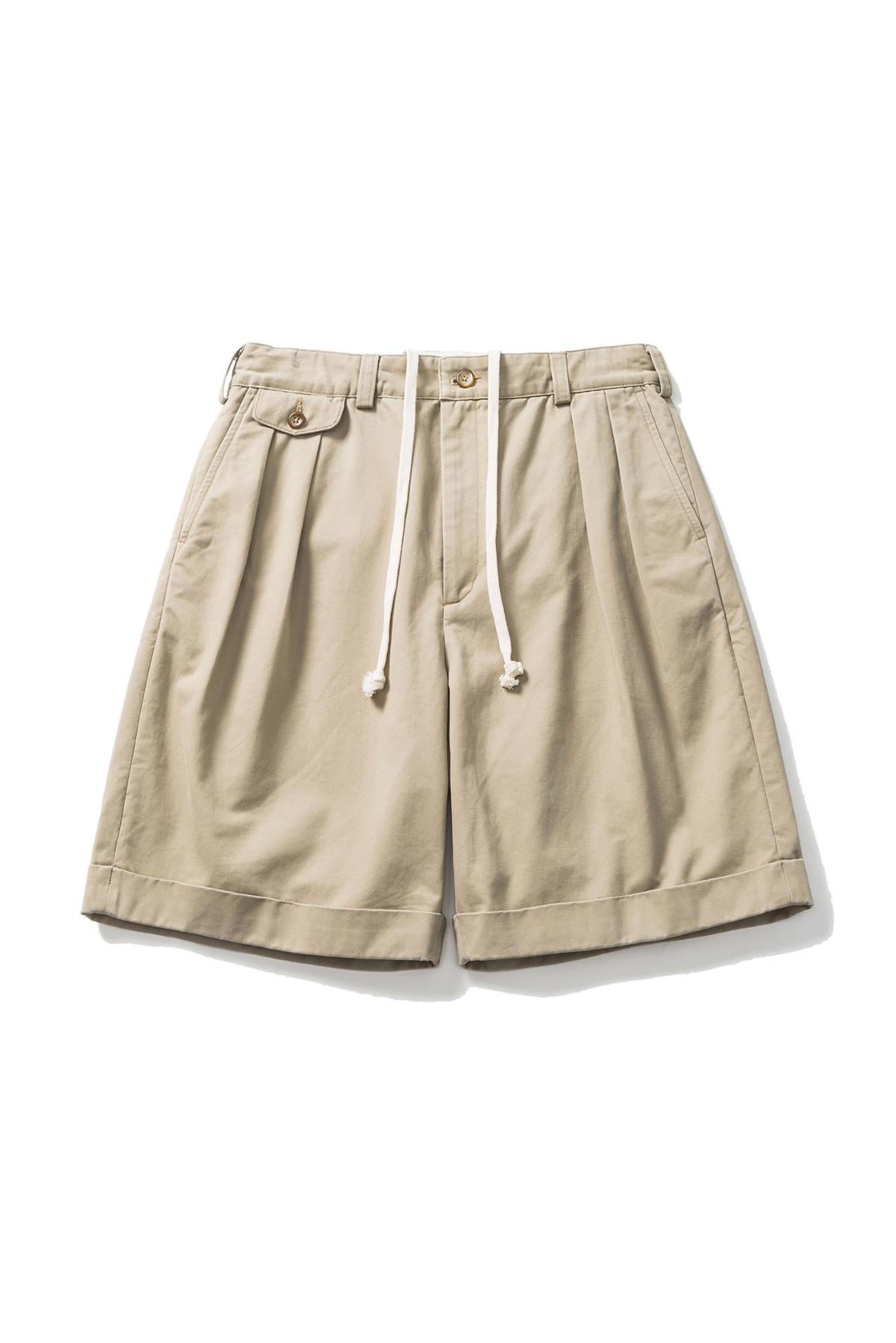 LBRTS - Double Pleated Shorts - Beige