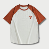 Varsity Raglan Tee - Orange