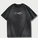 Flame Fade Tee - Black