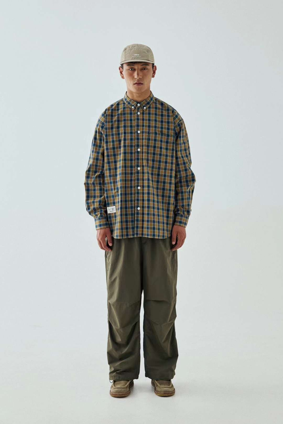 LBRTS - Plaid Long Sleeve Shirt - Yellow/Navy