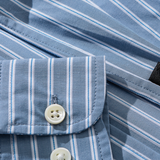 Mariner Stripe Oxford - Dark Blue Stripe