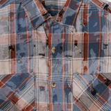 Distressed Flannel - Blue Plaid