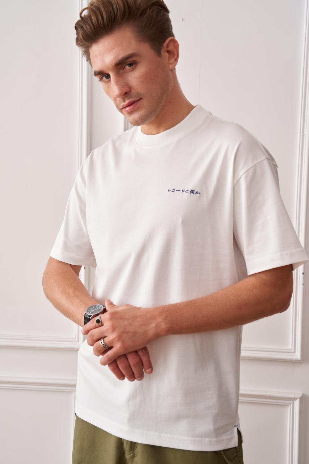Graphic Embroidered Tee - White
