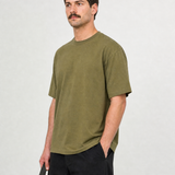 Frame Tee - Moss - model side view