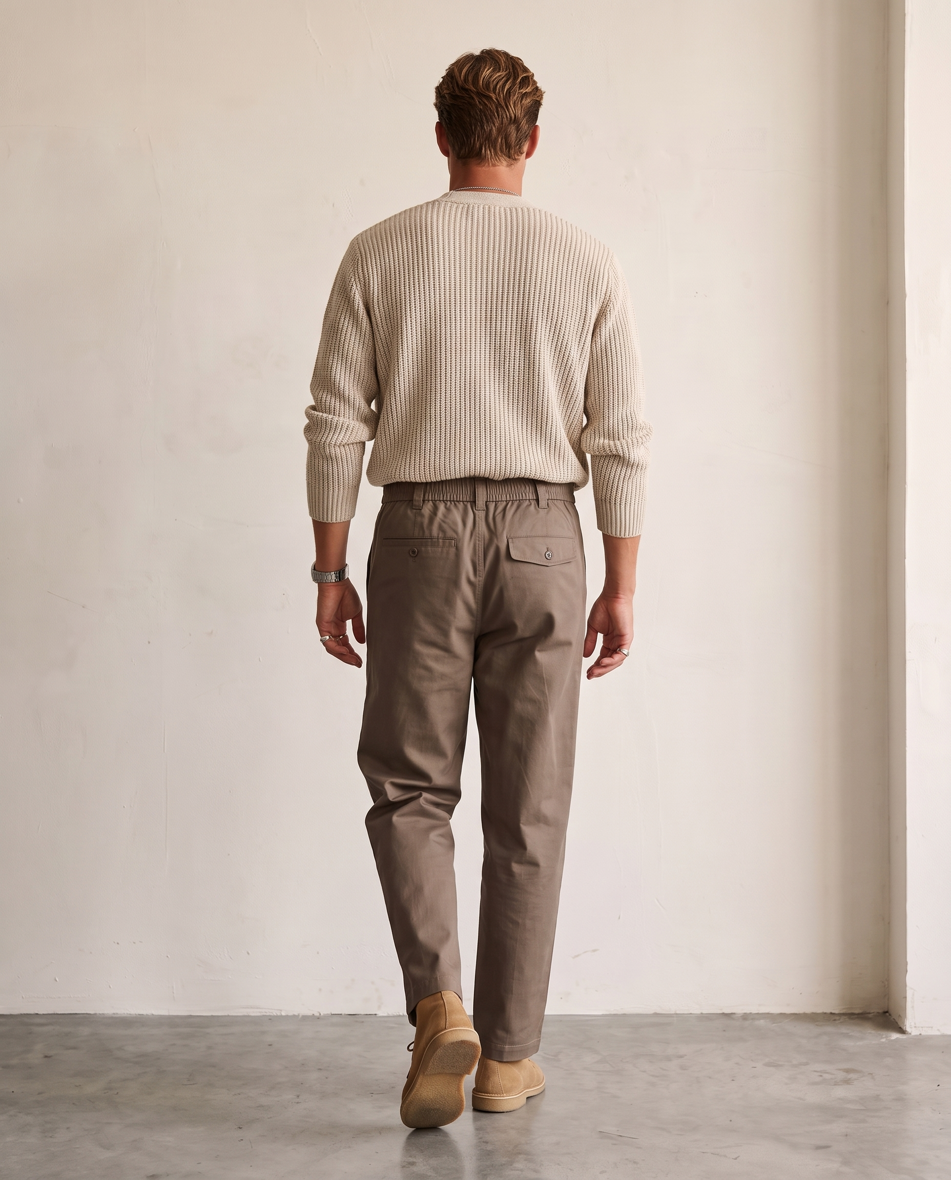 Pleated Cotton-Nylon Commuter Trousers - Coffee