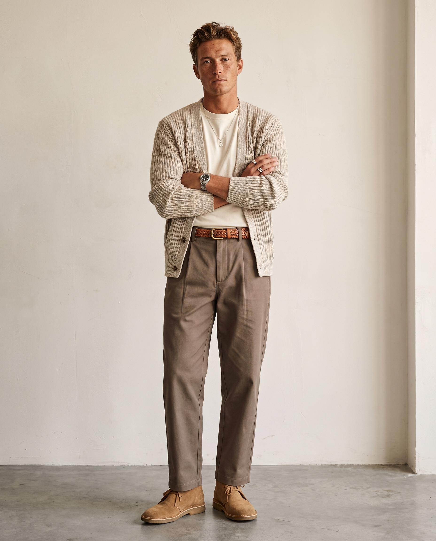 Pleated Cotton-Nylon Commuter Trousers - Coffee