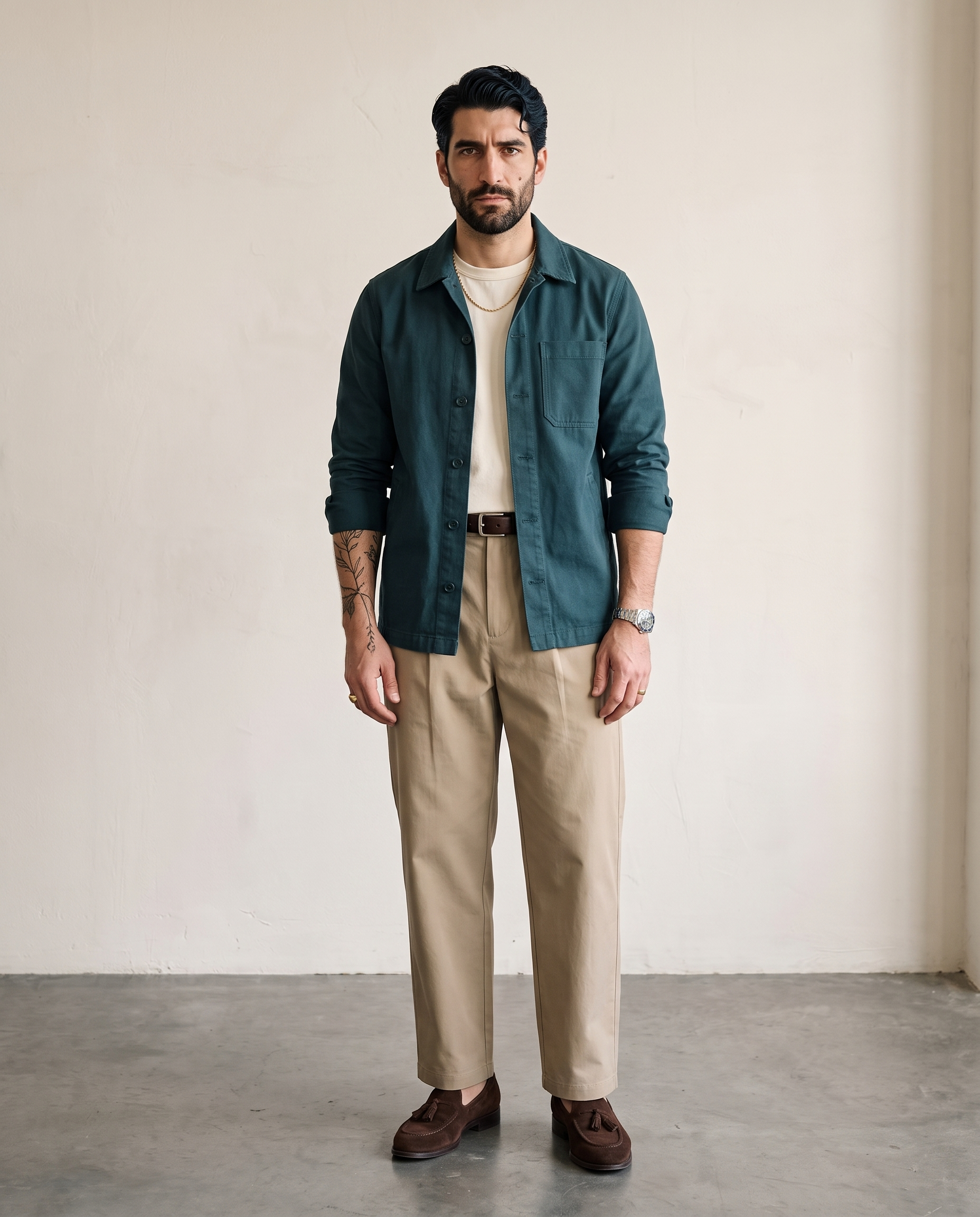 Pleated Cotton-Nylon Commuter Trousers - Khaki