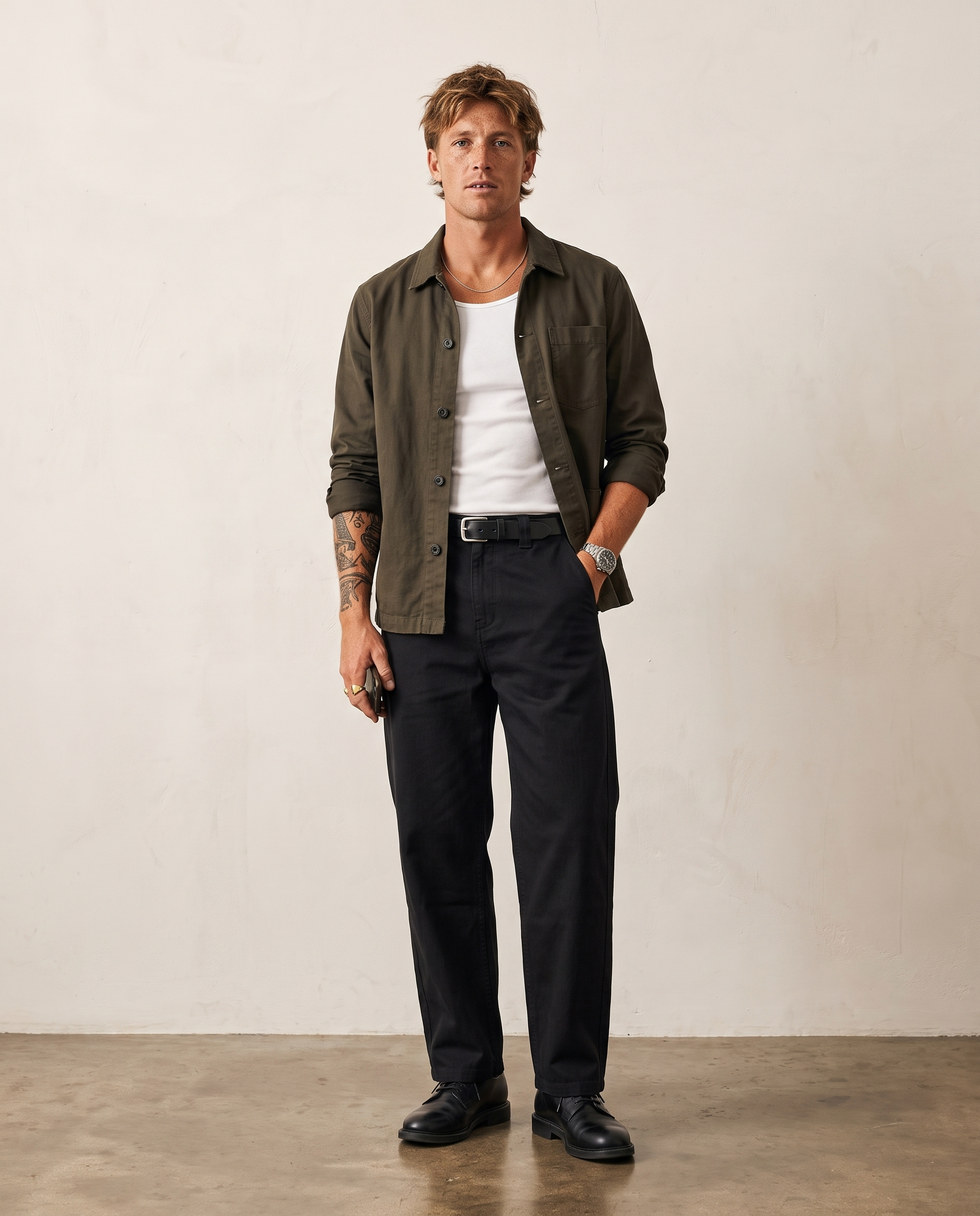 Cotton-Lyocell Curved-Seam Trousers - Black