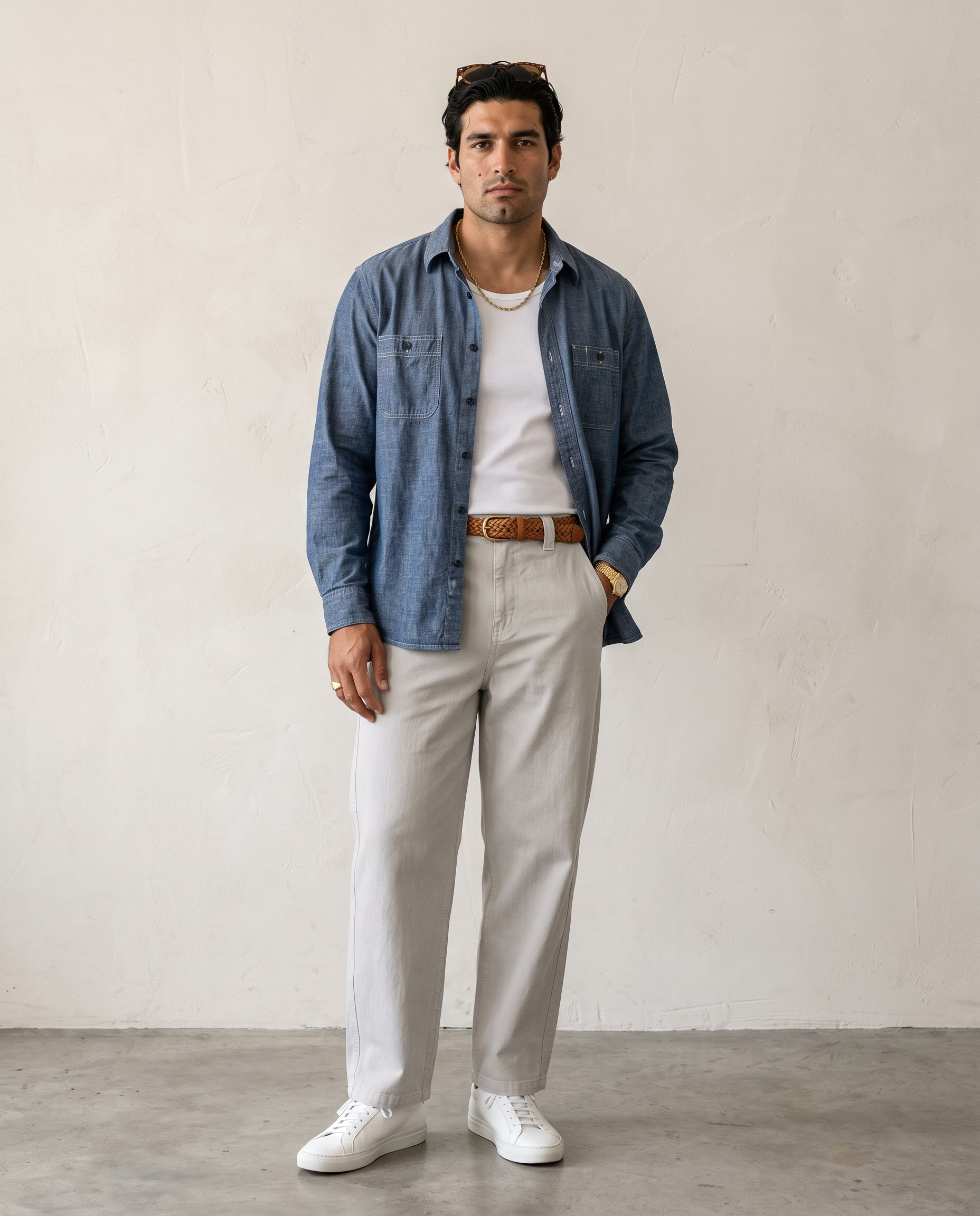 Cotton-Lyocell Curved-Seam Trousers - Paris Grey