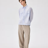 Light Blue Double Pocket Boxy Shirt