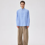 Blue Camp Collar Shirt