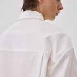 White Linen Blend Jacket