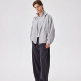 Grey Linen Blend Jacket