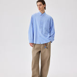 Blue Camp Collar Shirt