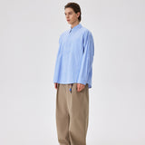 Blue Camp Collar Shirt