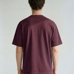Frame Tee - Burgundy - back view