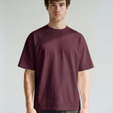 Frame Tee - Burgundy - front view