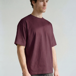 Frame Tee - Burgundy - side view