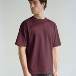 Frame Tee - Burgundy - side view