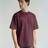 Frame Tee - Burgundy - side view