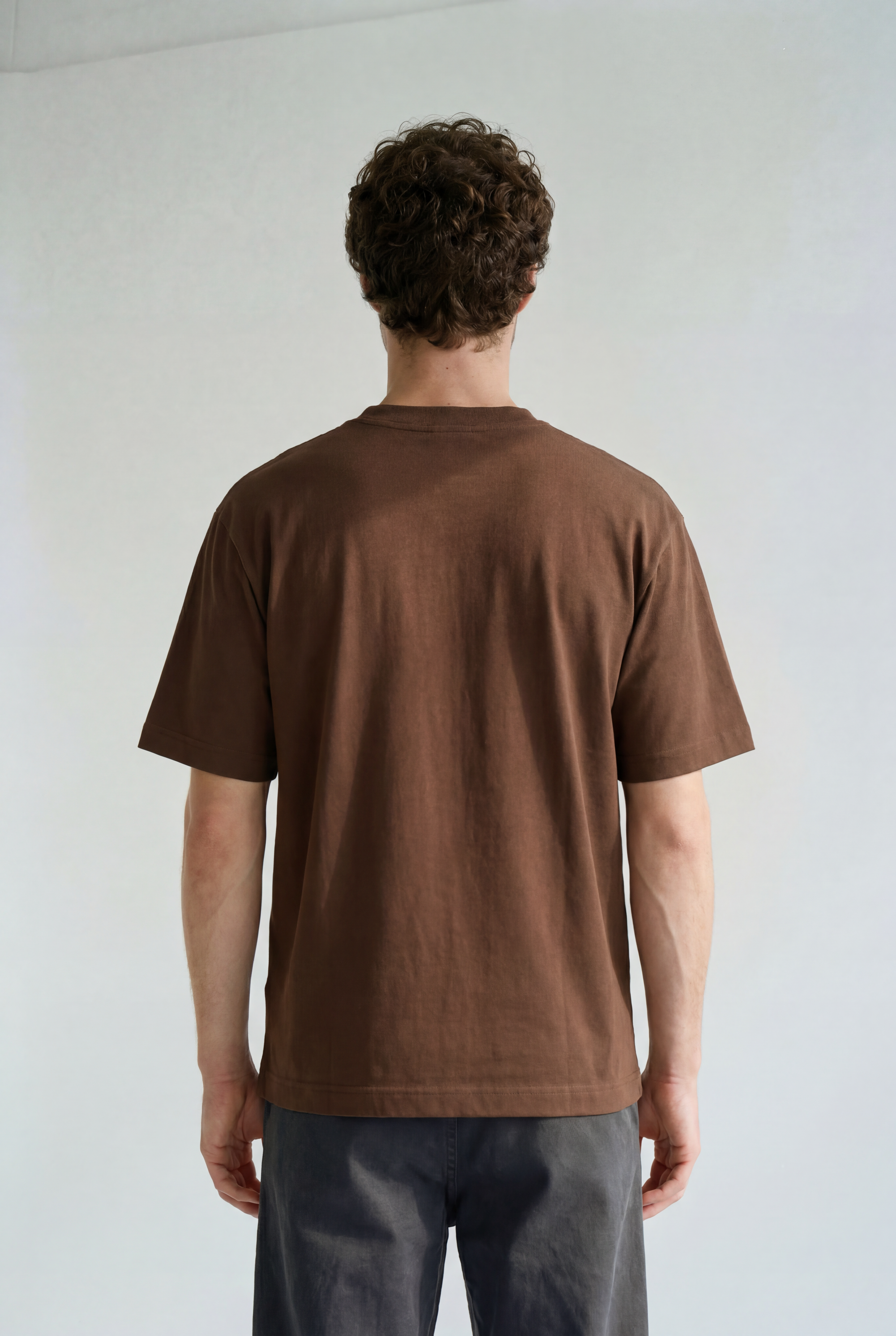 Frame Tee - Chocolate - back view