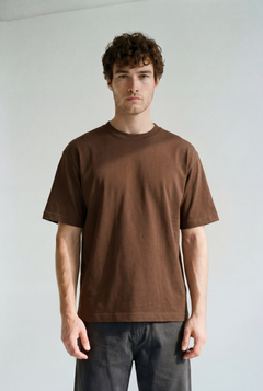 Frame Tee - Chocolate - front view