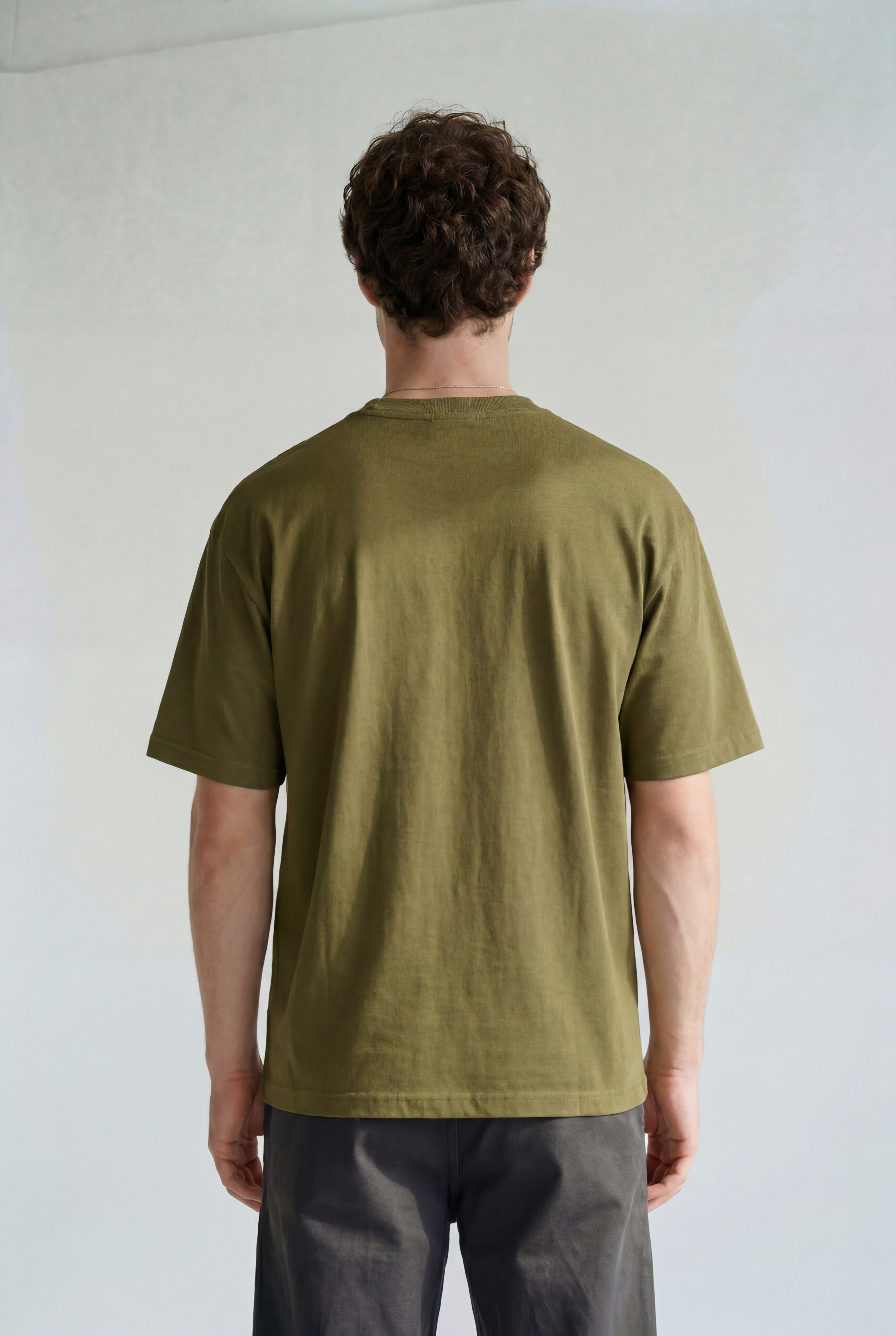 Frame Tee - Moss - back view