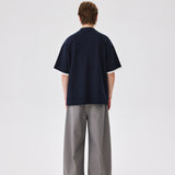 Dark Navy Textured Polo