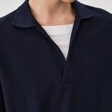 Dark Navy Textured Polo