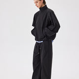 Black Spring Zip Jacket